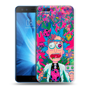 Силиконовый чехол на ZTE Nubia Z17 MiniS с принтом Рик и Морти Rick Morty Силиконовый чехол на ZTE Nubia Z17 MiniS с принтом Рик и Морти Rick Morty