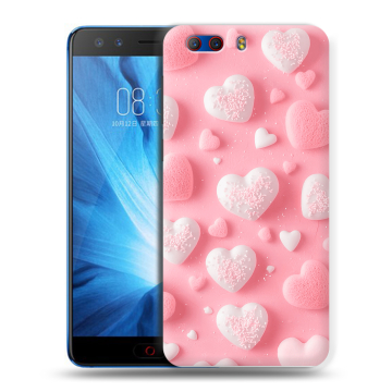 Силиконовый чехол на ZTE Nubia Z17 MiniS с принтом Сердечки Силиконовый чехол на ZTE Nubia Z17 MiniS с принтом Сердечки