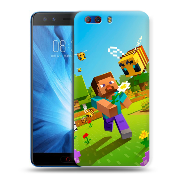 Силиконовый чехол на ZTE Nubia Z17 MiniS с принтом Майнкрафт Minecraft Силиконовый чехол на ZTE Nubia Z17 MiniS с принтом Майнкрафт Minecraft