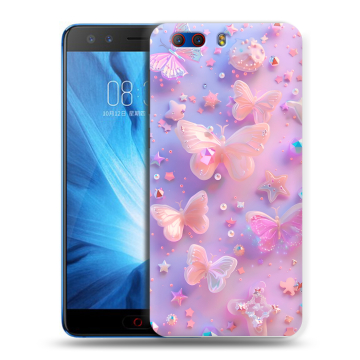 Силиконовый чехол на ZTE Nubia Z17 MiniS с принтом Бабочки Силиконовый чехол на ZTE Nubia Z17 MiniS с принтом Бабочки