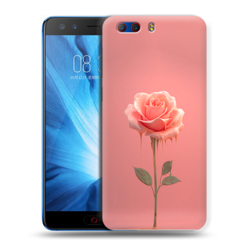 Силиконовый чехол на ZTE Nubia Z17 MiniS с принтом Розовая роза