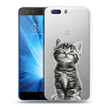 Силиконовый чехол на ZTE Nubia Z17 MiniS с принтом Котенок Силиконовый чехол на ZTE Nubia Z17 MiniS с принтом Котенок