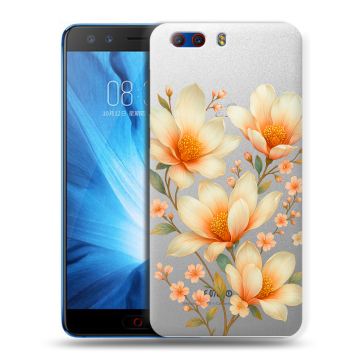 Силиконовый чехол на ZTE Nubia Z17 MiniS с принтом Цветы
