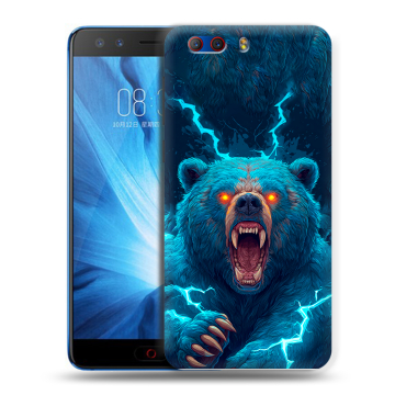 Силиконовый чехол на ZTE Nubia Z17 MiniS с принтом Медведь