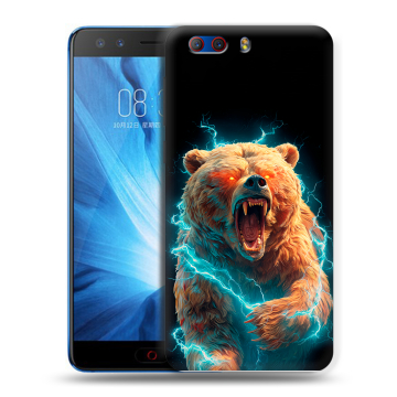 Силиконовый чехол на ZTE Nubia Z17 MiniS с принтом Медведь