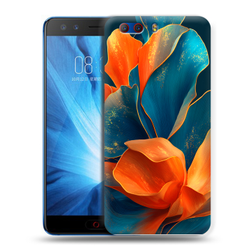 Силиконовый чехол на ZTE Nubia Z17 MiniS с принтом Цветы