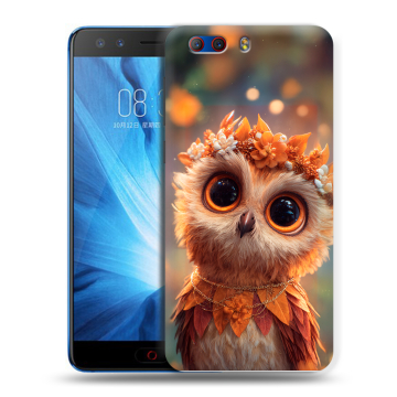 Силиконовый чехол на ZTE Nubia Z17 MiniS с принтом Милая сова