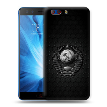 Силиконовый чехол на ZTE Nubia Z17 MiniS с принтом Герб Флаг СССР Силиконовый чехол на ZTE Nubia Z17 MiniS с принтом Герб Флаг СССР
