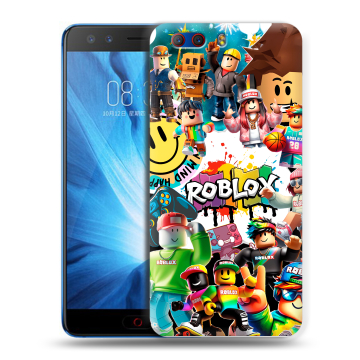 Силиконовый чехол на ZTE Nubia Z17 MiniS с принтом Roblox Роблокс