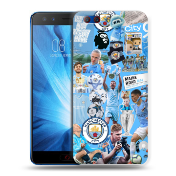 Силиконовый чехол на ZTE Nubia Z17 MiniS с принтом Man City Манчестер Сити