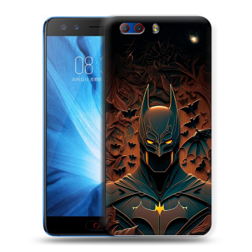 Силиконовый чехол на ZTE Nubia Z17 MiniS с принтом Batman Бэтмен