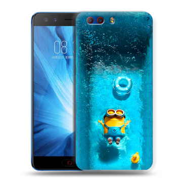 Силиконовый чехол на ZTE Nubia Z17 MiniS с принтом Миньоны