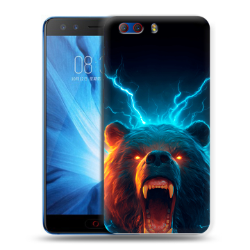 Силиконовый чехол на ZTE Nubia Z17 MiniS с принтом Медведь