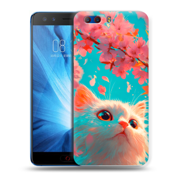 Силиконовый чехол на ZTE Nubia Z17 MiniS с принтом Красивый кот