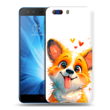 Силиконовый чехол на ZTE Nubia Z17 MiniS с принтом корги Силиконовый чехол на ZTE Nubia Z17 MiniS с принтом корги