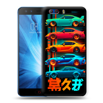 Силиконовый чехол на ZTE Nubia Z17 MiniS с принтом машины тачки
