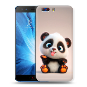 Силиконовый чехол на ZTE Nubia Z17 MiniS с принтом милая панда Силиконовый чехол на ZTE Nubia Z17 MiniS с принтом милая панда