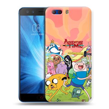 Силиконовый чехол на ZTE Nubia Z17 MiniS с принтом Adventure time Время приключений