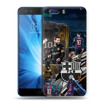 Силиконовый чехол на ZTE Nubia Z17 MiniS с принтом Messi Barcelona Силиконовый чехол на ZTE Nubia Z17 MiniS с принтом Messi Barcelona