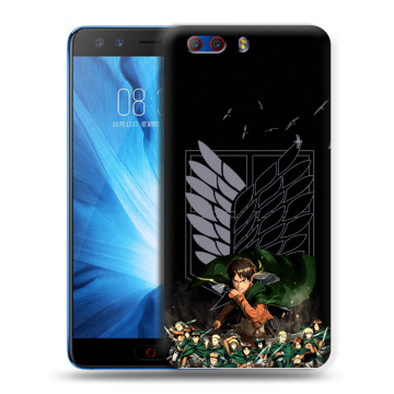 Силиконовый чехол на ZTE Nubia Z17 MiniS с принтом Атака титанов Силиконовый чехол на ZTE Nubia Z17 MiniS с принтом Атака титанов