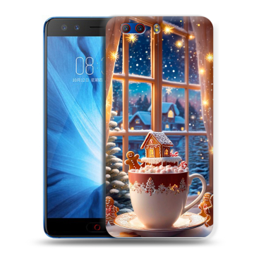 Силиконовый чехол на ZTE Nubia Z17 MiniS с принтом Новый год