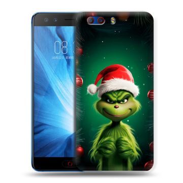 Силиконовый чехол на ZTE Nubia Z17 MiniS с принтом Гринч Новый год Рождество