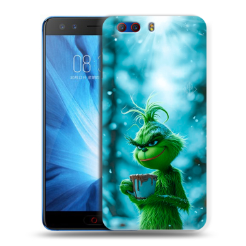 Силиконовый чехол на ZTE Nubia Z17 MiniS с принтом Новый год гринч