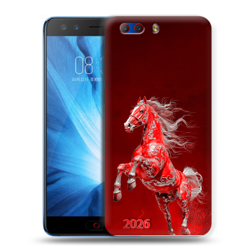 Силиконовый чехол на ZTE Nubia Z17 MiniS с принтом Новый год