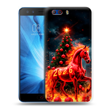 Силиконовый чехол на ZTE Nubia Z17 MiniS с принтом Новый год