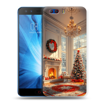 Силиконовый чехол на ZTE Nubia Z17 MiniS с принтом Новый год