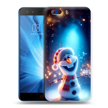 Силиконовый чехол на ZTE Nubia Z17 MiniS с принтом Новый год