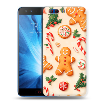 Силиконовый чехол на ZTE Nubia Z17 MiniS с принтом Новый год