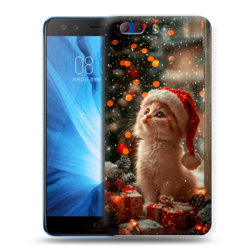 Силиконовый чехол на ZTE Nubia Z17 MiniS с принтом Новый год