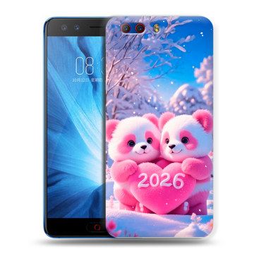 Силиконовый чехол на ZTE Nubia Z17 MiniS с принтом Новый год