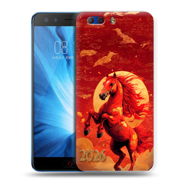 Силиконовый чехол на ZTE Nubia Z17 MiniS с принтом Новый год