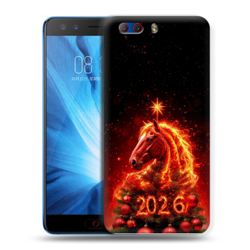 Силиконовый чехол на ZTE Nubia Z17 MiniS с принтом Новый год