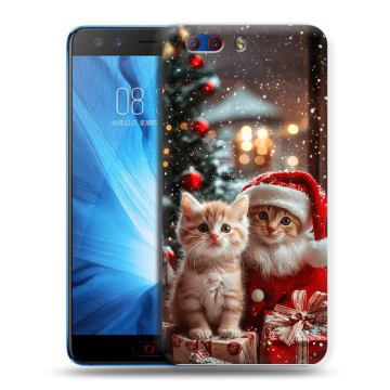 Силиконовый чехол на ZTE Nubia Z17 MiniS с принтом Новый год