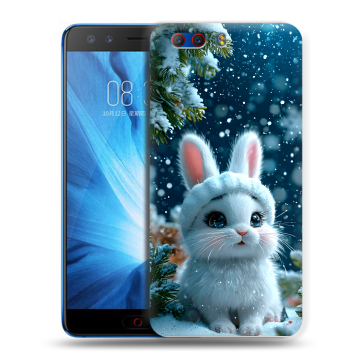 Силиконовый чехол на ZTE Nubia Z17 MiniS с принтом Новый год