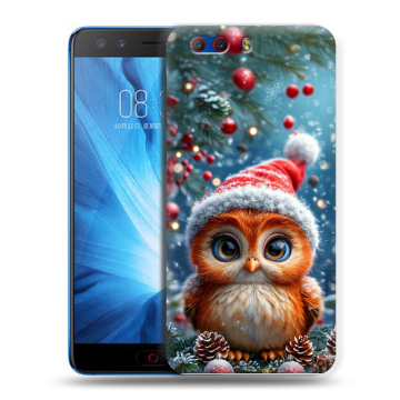 Силиконовый чехол на ZTE Nubia Z17 MiniS с принтом Новый год Силиконовый чехол на ZTE Nubia Z17 MiniS с принтом Новый год
