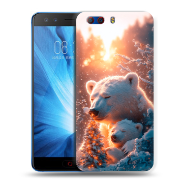 Силиконовый чехол на ZTE Nubia Z17 MiniS с принтом Новый год Силиконовый чехол на ZTE Nubia Z17 MiniS с принтом Новый год