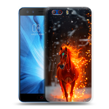 Силиконовый чехол на ZTE Nubia Z17 MiniS с принтом Новый год Силиконовый чехол на ZTE Nubia Z17 MiniS с принтом Новый год