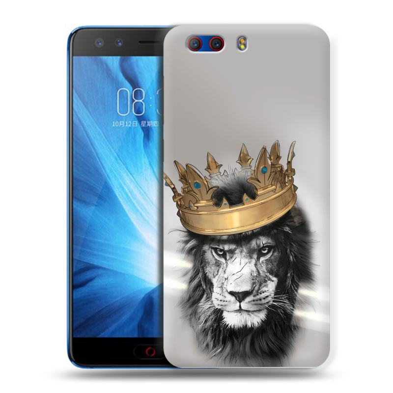 Силиконовый чехол на ZTE Nubia Z17 MiniS с принтом Лев с короной Силиконовый чехол на ZTE Nubia Z17 MiniS с принтом Лев с короной
