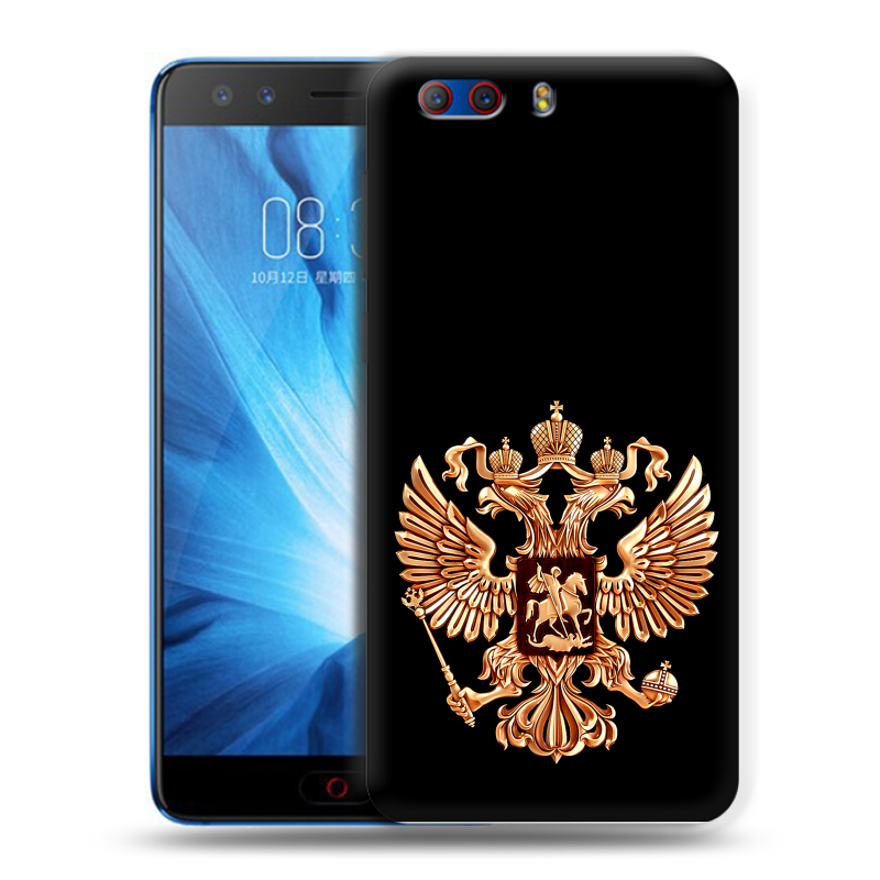 Силиконовый чехол на ZTE Nubia Z17 MiniS с принтом Герб России золотой Силиконовый чехол на ZTE Nubia Z17 MiniS с принтом Герб России золотой