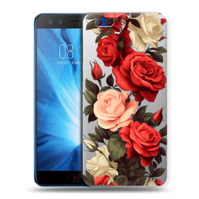 Силиконовый чехол на ZTE Nubia Z17 MiniS с принтом Розы Силиконовый чехол на ZTE Nubia Z17 MiniS с принтом Розы
