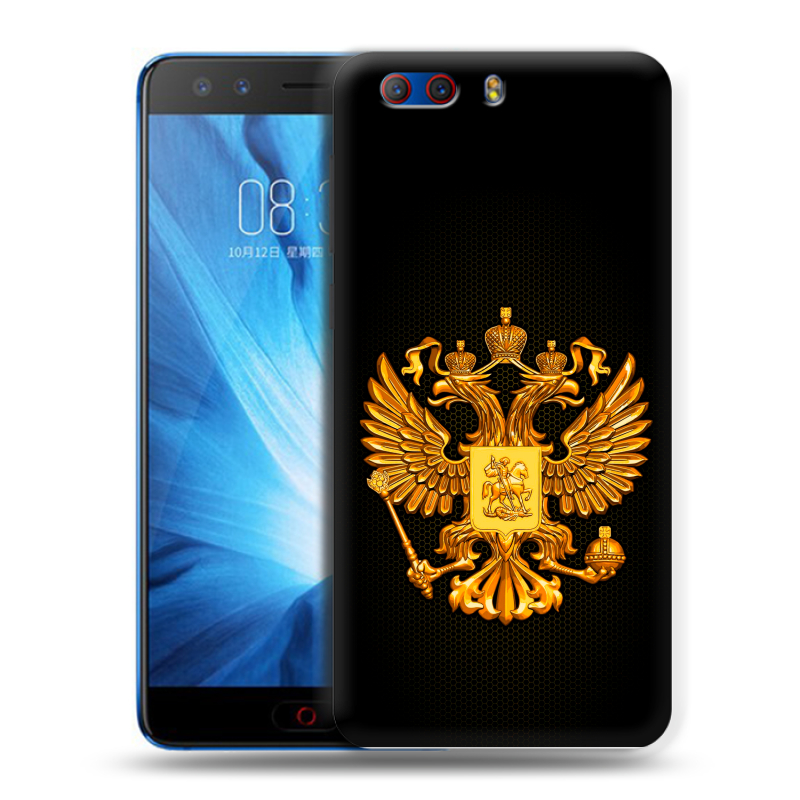 Силиконовый чехол на ZTE Nubia Z17 MiniS с принтом Герб России желтый Силиконовый чехол на ZTE Nubia Z17 MiniS с принтом Герб России желтый