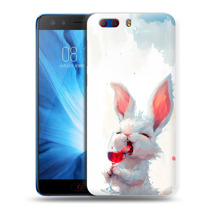 Силиконовый чехол на ZTE Nubia Z17 MiniS с принтом кролик зайчик Силиконовый чехол на ZTE Nubia Z17 MiniS с принтом кролик зайчик