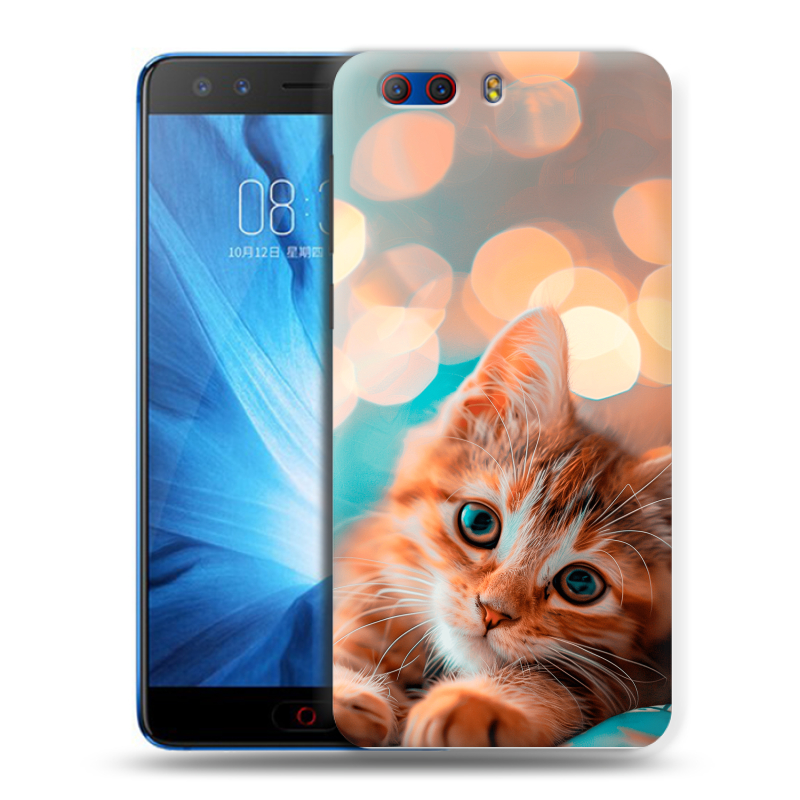 Силиконовый чехол на ZTE Nubia Z17 MiniS с принтом котик Силиконовый чехол на ZTE Nubia Z17 MiniS с принтом котик