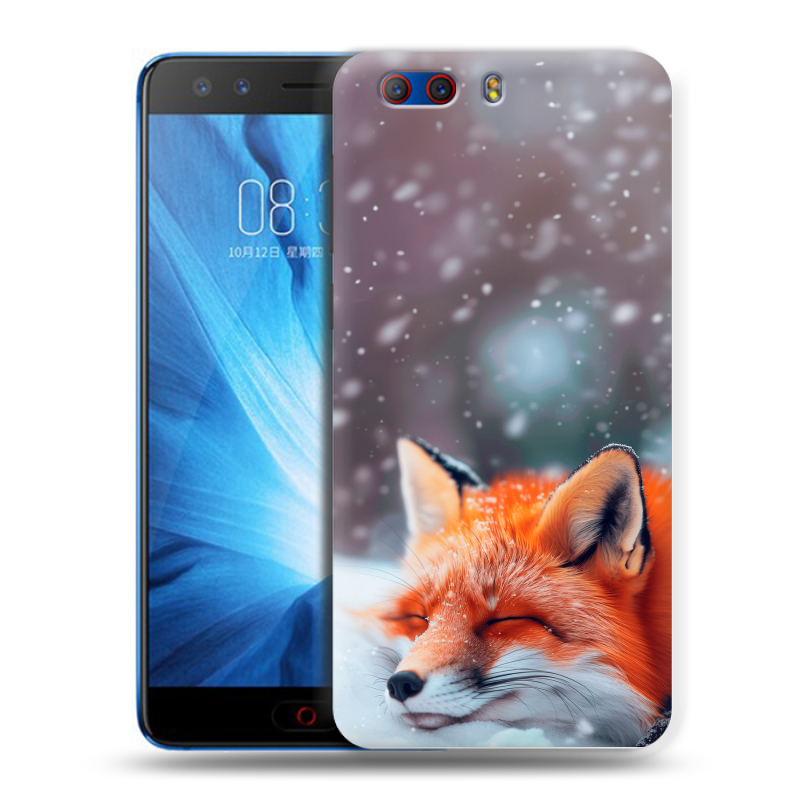 Силиконовый чехол на ZTE Nubia Z17 MiniS с принтом лиса Силиконовый чехол на ZTE Nubia Z17 MiniS с принтом лиса