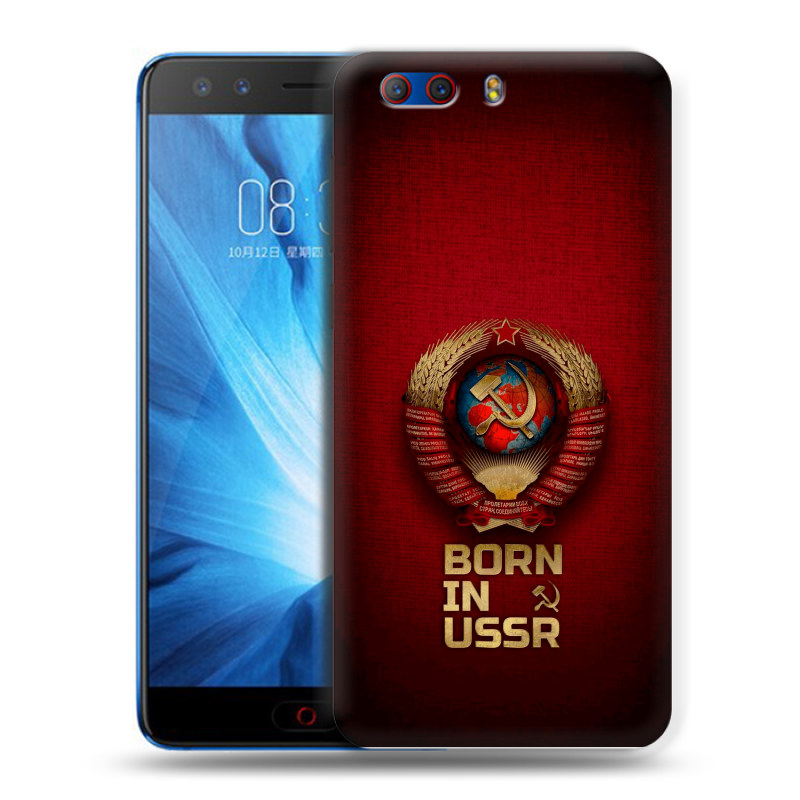 Силиконовый чехол на ZTE Nubia Z17 MiniS с принтом Флаг Герб СССР Силиконовый чехол на ZTE Nubia Z17 MiniS с принтом Флаг Герб СССР