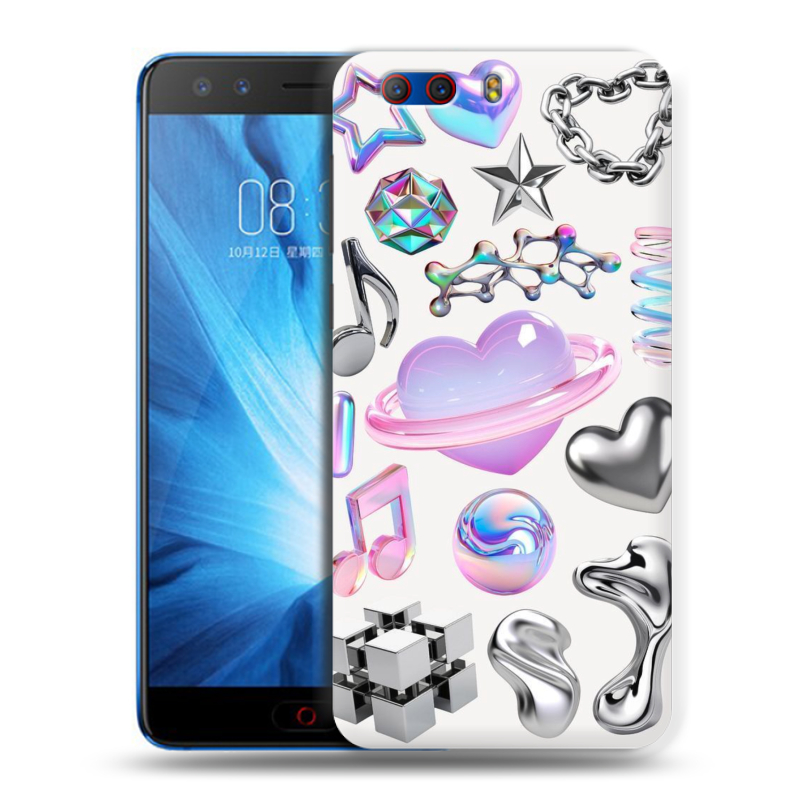 Силиконовый чехол на ZTE Nubia Z17 MiniS с принтом Y2K Силиконовый чехол на ZTE Nubia Z17 MiniS с принтом Y2K